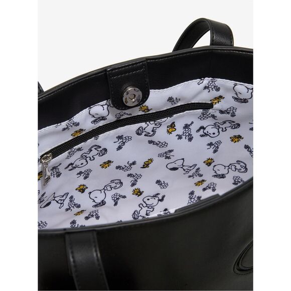 Peanuts Snoopy & Woodstock Tote Bag with Bag Charm - Picture 5 of 5